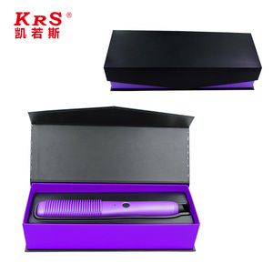 Custom Logo Professional Electric Plastic Nylon 9 Row Bristle Detangling Organic Curly <strong>Hair</strong> Brush Mustache Straight Curl Private - Product Image 4