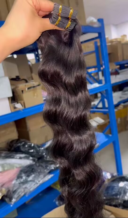 1 paquete de extensiones adhesivas onduladas naturales de 50 gramos