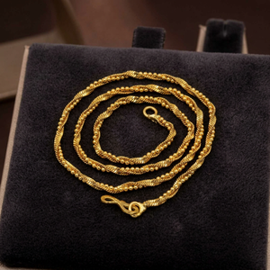 Wholesale 14K 18K 24K Micron Gold Plated Twisted Chain <b>Necklaces</b> <b>Fashion</b> Chains Modern Chain Design Twisted Style Chain <b>Necklace</b> - Product Image 4
