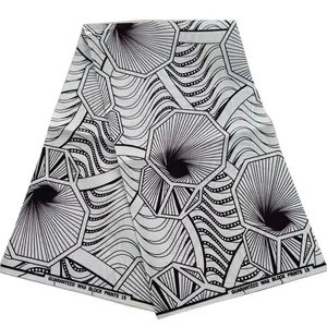 Vente en gros 100% coton Ankara cire tissu tissage Textile conception personnalisée cire tissu pour la fabrication de tissu