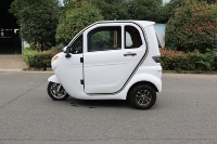 Voiture électrique mini-cabine fermée EV-GO homologuée EEC COC pour adultes, 1200W/2500W, batterie 60V58Ah, 3 passagers, freins à disque hydrauliques