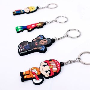 Cadeaux promotionnels personnalisés pour entreprises, porte-clés en PVC léger, dessin animé personnalisé, mignon, tendance, écologique, durable, de haute qualité - Product Image 3