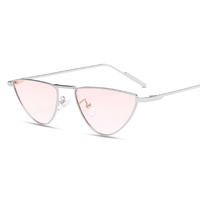 Nuevas Gafas de Sol Retro de Moda con Marco Triangular para Mujer, Diseño Italiano de Alta Calidad, Acetato y Metal