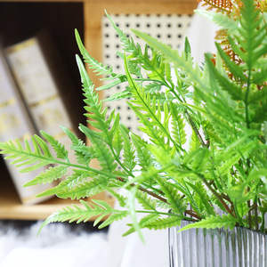 Helechos Artificiales Simulados, Plantas Artificiales de 40 cm de Altura, Decoración de Escritorio para Interiores, Vegetación Artificial - Product Image 2