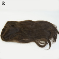 Prothèse capillaire double mono en cheveux Remy d'origine chinoise, densité 120%, cuticules alignées, style ondulé droit, nœuds invisibles