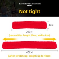 Bandeau de sport en gros respirant, absorbant la transpiration, en tissu éponge, anti-transpiration, pour le cyclisme, la course à pied et le fitness