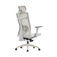 Chaise de bureau exécutive ergonomique au design moderne avec dossier en maille, accoudoirs réglables, pivotante et inclinable, de haute qualité pour la maison et le bureau