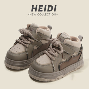 <span class=keywords><strong>Sneakers</strong></span> Autunno-Primavera per Ragazze, Nuove Scarpe Casual da Skate per Ragazzi, Scarpe Slip-on <span class=keywords><strong>Alte</strong></span> da Donna con Suola Morbida, Scarpe per Bambini con Logo - Product Image 3