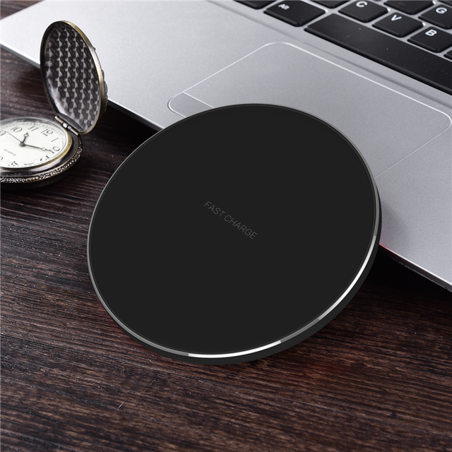 Wholesale Gy-68 Aluminium Alloy Wireless Charger 15W Fast Charging Eco-Friendly Slim Design Certified Gift Box 9V/2A