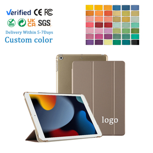 Étui fin pour <span class=keywords><strong>iPad</strong></span> à trois volets avec <span class=keywords><strong>coque</strong></span> arrière <span class=keywords><strong>rigide</strong></span>, fonction de réveil et de mise en veille, protection antichoc, housse folio pour <span class=keywords><strong>iPad</strong></span> 11, housses et étuis pour tablettes - Product Image 1
