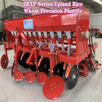 Machine à semer les graines de blé, de riz sec et d'herbe à quatre roues à haut rendement montée sur tracteur agricole