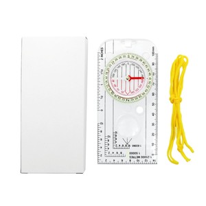 Equipo de bicicleta al aire libre, placa base acrílica, brújula de mapa, regla de orientación impermeable, brújula luminosa con cordón - Product Image 6