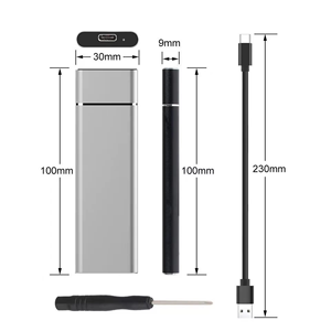 Unidad de Estado Sólido Kdata USB 3.1 de Alta Velocidad 1000M/S 10Gb/s, <span class=keywords><strong>Disco</strong></span> <span class=keywords><strong>Duro</strong></span> NVMe de 2TB, 256GB, 512GB, 1TB, SSD Portátil, <span class=keywords><strong>Disco</strong></span> <span class=keywords><strong>Duro</strong></span> <span class=keywords><strong>Externo</strong></span> - Product Image 3