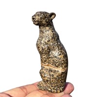 Adorno Decorativo de Cristal con Diseño de Leopardo, Tallado en Piedra Natural, para Decoración del Hogar, Regalo, Venta al Por Mayor