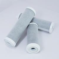 Cartucho de Filtro de Carbón Comprimido de Alta Calidad para Sistemas de Filtración y Purificación de Agua Potable Doméstica