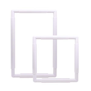 <span class=keywords><strong>Skc</strong></span> poignée forme carrée broderie cadre en plastique cerceau point de croix artisanat bricolage outil réglable broderie cerceau - Product Image 1