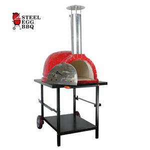 SEB KAMADO/Barbecue en acier 26 pouces, couleur rouge, <span class=keywords><strong>pierre</strong></span> <span class=keywords><strong>à</strong></span> <span class=keywords><strong>pizza</strong></span>, fabrication <span class=keywords><strong>de</strong></span> pain, machine portable, combustion <span class=keywords><strong>de</strong></span> <span class=keywords><strong>bois</strong></span> - Product Image 2