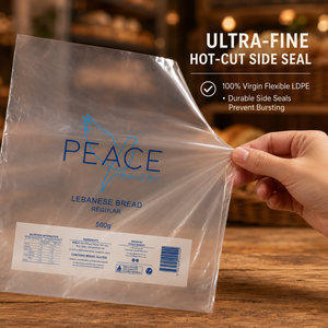 Sacs à pain en LDPE transparents personnalisés OEM avec fermeture à clip, emballage alimentaire à chargement rapide, sacs en plastique pour supermarchés et boulangeries - Product Image 3