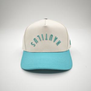 High Quality Performance Embroidery Logo <b>Frame</b> Curved Brim 5 Panel Custom Hats Cotton Baseball Caps Dot Fruit Pattern Adjustable - Product Image 2