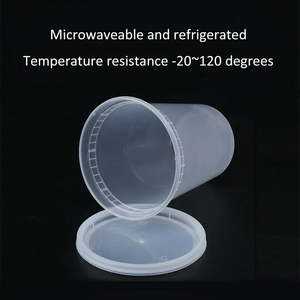 32 oz lò vi sóng dùng một lần bữa ăn nhựa leakproof Deli thực phẩm mì nóng súp <span class=keywords><strong>container</strong></span> - Product Image 4