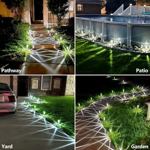 Lampe solaire extérieure étanche 6000K à LED en acier inoxydable sur piquet pour jardin, allée, chemin, paysage - Product Image 5