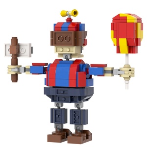 MOC1464 MOC FNAF Balloon Boy Figuras de Acción Bloques de Construcción Sets de Figuras Ladrillos Juguetes de Amigos 5 Noches en <span class=keywords><strong>Freddy</strong></span> Figura de Anime - Product Image 5