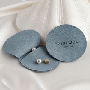 PandaSew Suede Microfiber Jewelry Packaging Bags Gift Pouch for Rings Earrings Necklace with Custom Logo - Product Image 1