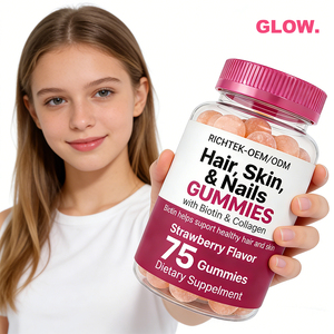 Wholesale Custom Private Label Halal Biotin Gummies Bear <strong>Hair</strong> <strong>Skin</strong> <strong>Nail</strong> <strong>Vitamin</strong> Supplement Beauty Product Gummy Candy Dosage - Product Image 4