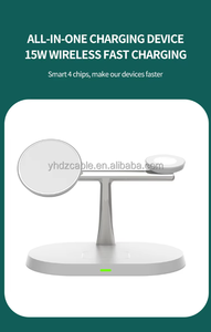 15W สามในหนึ่งที่ชาร์จไร้สายแบบพับได้สำหรับสมาร์ทโฟนหูฟัง smartwatches - Product Image 3