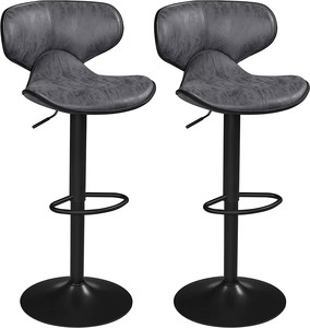 Taburetes de cocina modernos de lujo con altura ajustable, sillas de <span class=keywords><strong>Bar</strong></span> de cuero sintético para el hogar, <span class=keywords><strong>Bar</strong></span>, comedor, cafetería, cocina - Product Image 3