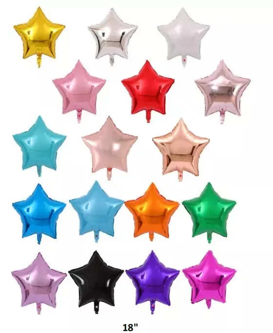 Balões de festa de feliz aniversário em formato redondo, balões foil de feliz aniversário de 18 polegadas por atacado