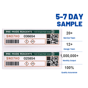 Étiquettes personnalisées pour flacons de réactifs avec <span class=keywords><strong>code</strong></span> QR et <span class=keywords><strong>code</strong></span>-barres pour la traçabilité en laboratoire et l'identification des échantillons - Product Image 2
