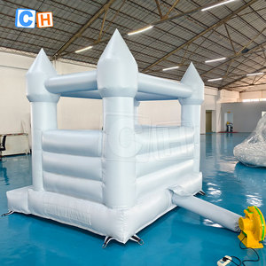 Maison de rebond en PVC bleu château plein d'entrain en plein air adultes fête enfants sautant maison de videur - Product Image 1