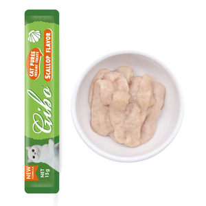 GIBO Marque chat friandises Toutes saveurs chat bande pwt nourriture humide Bonito Thon + Poulet Pétoncle Golosinas cremosas para gato - Product Image 2