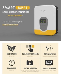Bán Sỉ Bộ Điều Khiển Sạc Năng Lượng Mặt Trời Bộ Điều Chỉnh Tấm Năng Lượng Mặt Trời MPPT 20A 30A 40A <span class=keywords><strong>60A</strong></span> Bộ Điều Khiển Sạc Pin 48V 24V 12V 60/40 Amp - Product Image 3