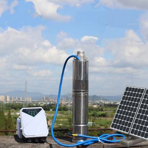 Bomba sumergible de riego solar híbrida de 2.2kw, cabezal de CA CC, 200 metros, 120 M3/h con impulsor de plástico de alta presión para agricultura - Product Image 2