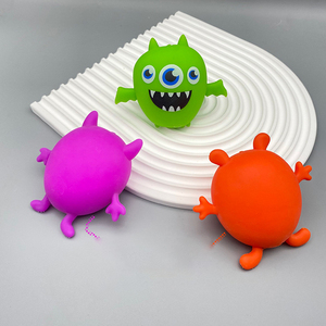 High Quality Funny Monsters TPR Flour Stress <b>Ball</b> Super Soft Slow Rebound <b>Squeeze</b> Relief Squishy Toy for Kids Boys and Girls - Product Image 3