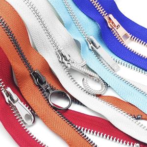 #3 #5 #7 #8 #10 Sudadera con capucha cremallera Cremallera Fermuar Metal Custom 10 # Brass Roll Jacket Bag Metal Zip cremallera metálica para chaqueta - Product Image 4