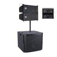 Sistema RD-18SA+R206: Subwoofer Activo de 18 Pulgadas con Altavoz de Rango Completo Doble de 6 Pulgadas para Iglesias y Conciertos Pequeños