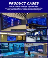 Pantalla LED Interior P2.5 de Bajo Consumo Energético, 3840Hz Sin Parpadeo, Video Wall HD para Iglesia, Boda, Fondo Escénico