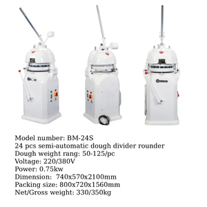 Kommerzielle halbautomat ische Teig teiler-und Walz maschine Bäckerei maschinen Teigs chneide maschinen zum Backen - Product Image 6