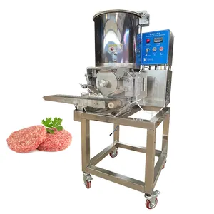 Máquina automática de fazer hambúrgueres de nuggets de frango, linha de produção de dedos de peixe, torta de carne