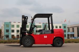 מלגזה דיזל כבדה 5000 ק\\\"ג 5 טון גובה הרמה 3 מטר 6 מטר עם הזזת צד CE ISO לבניית נמל מלגזת דיזל - Product Image 5