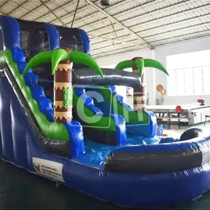 CH Small Inflatable Water Slide With Pool For Summer Holiday Outdoor Commercial Adult Inflatable Water Slide