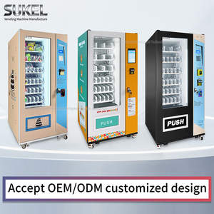 Distributeur automatique réfrigéré intelligent SUKEL avec écran tactile (10 pouces), refroidissement par compresseur, gestion basée sur le cloud, et fonction de change de monnaie - Product Image 3