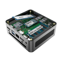 Nuevo Mini PC de Escritorio para Juegos, Portátil, de Aleación de Aluminio, con Cuatro Núcleos, Intel N100 de 12.ª Generación, SSD, LPDDR4, Ventilador, 8 GB de Memoria de Video
