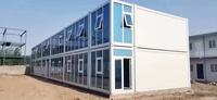 Bâtiment de bureau modulaire préfabriqué en conteneurs à deux étages, étanche et à assemblage rapide