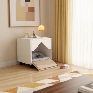 Meuble de rangement multifonctionnel pour chat, armoire latérale pour les amoureux des chats - Product Image 1