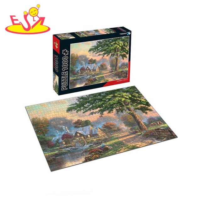 1000-Piece Intelligent Oil Painting Paper Jigsaw Puzzle Educational Cartoon Toy for Kids and Adults DIY Logo P14A053