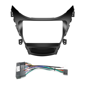 <span class=keywords><strong>Adaptateur</strong></span> de cadre Fascia grand écran stéréo de voiture Henmall pour <span class=keywords><strong>Hyundai</strong></span> Elantra 2012 Kit de cadre de panneau de montage Audio de tableau de bord 2Din - Product Image 5
